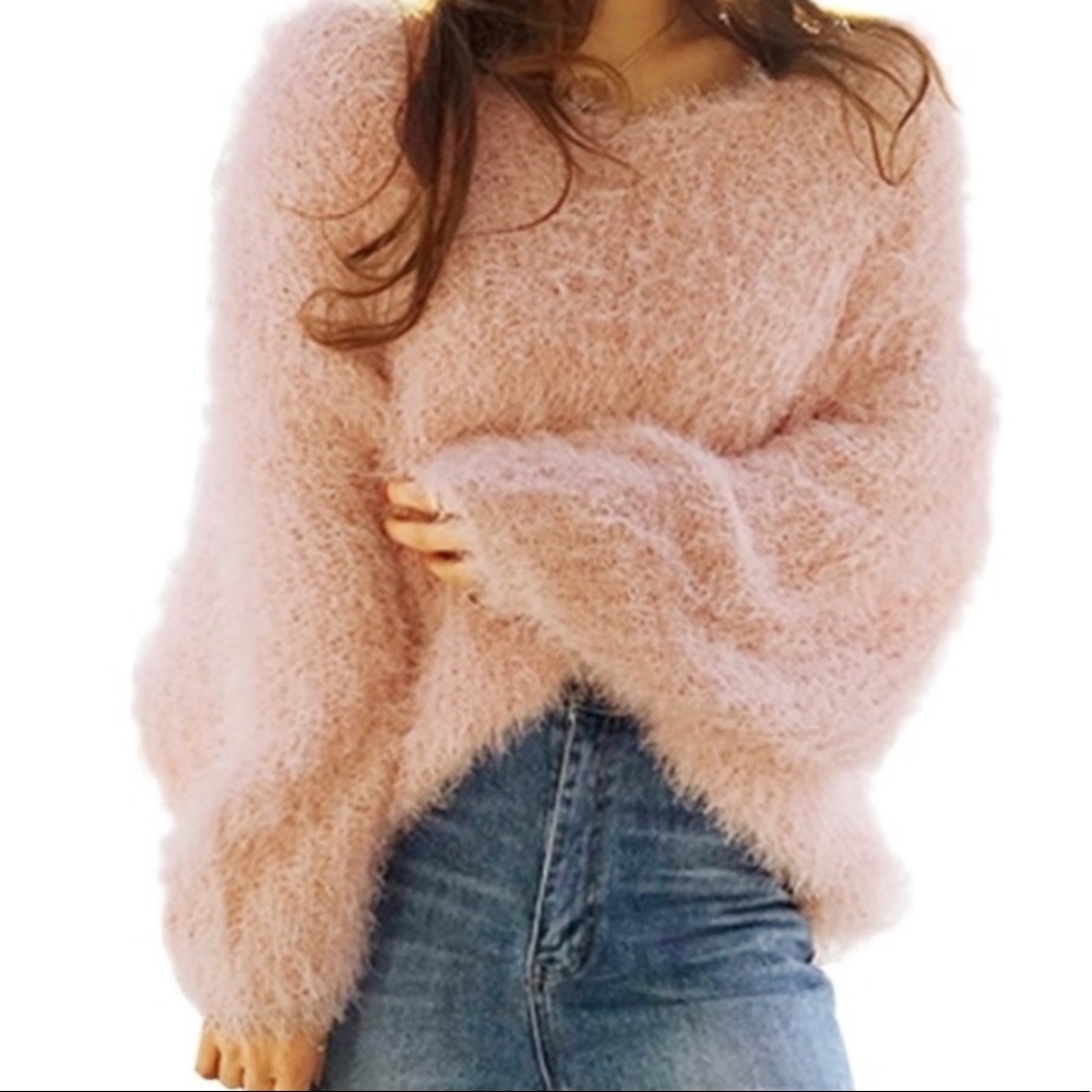 Pink super soft sweater!